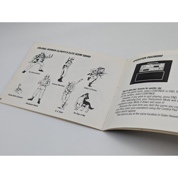 Metal Gear (Nintendo NES, 1987) Authentic Manual Booklet Only VTG - Picture 6 of 6